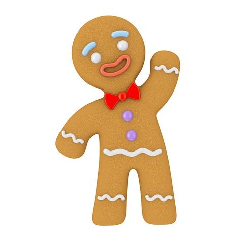 Galleta de hombre de jengibre clásico de... | Premium Photo #Freepik #photo #galletas-decoradas #comida-navidena #hombre-navidad #pan-dulce Bread Man, Man Cookies, Hand Drawn Icons, Gingerbread Man Cookies, Santa Claus Hat, Cardboard Cutouts, Cardboard Cutout, Background 3d, Happy Year