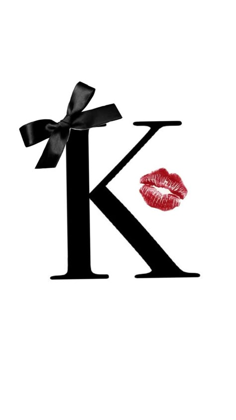 K Love Dp, Screen Phone Ideas, Cute Things To Print, K Letter Images, Love Keyboard, A Wallpaper Letter, Letters K, Me Highlight Cover, Coquette Wall Art