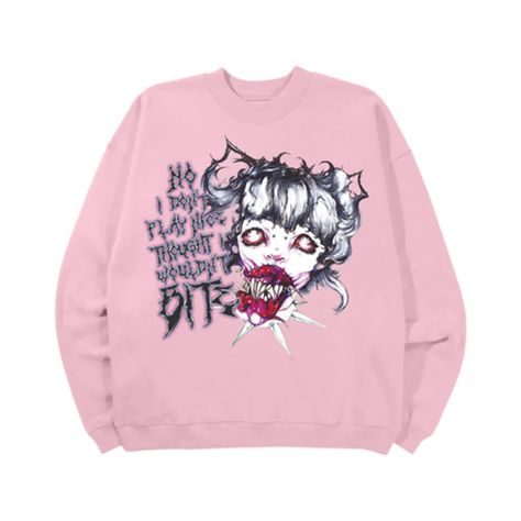 Yami Kawaii Fashion, Jazmin Bean, Pink Crewneck, Losing A Dog, Pink Hoodie, Pink Sweatshirt, Black Vinyl, Graphic Image, White Hoodie