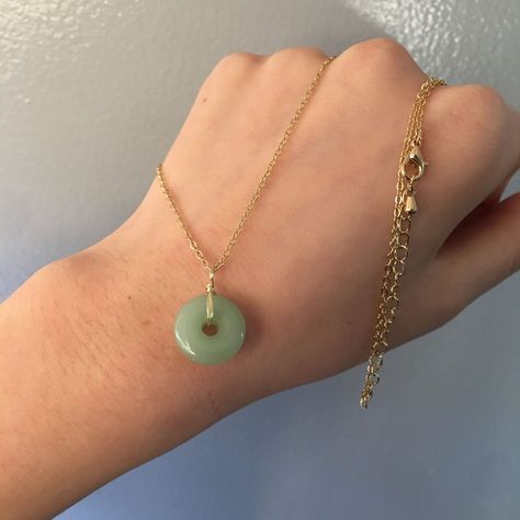 Lucky circle Donuts jade peace buckle coin jade Jewelry set bracelet , jade Necklace, earring Lucky Gift Jade Circle Necklace, Jade Necklace Layering, Gold Jade Jewelry, Simple Jade Necklace, Jade Ring Necklace, Jade Gold Jewelry, Jade Donut Bracelet, Jade Stone Necklace, Jade Donut Necklace