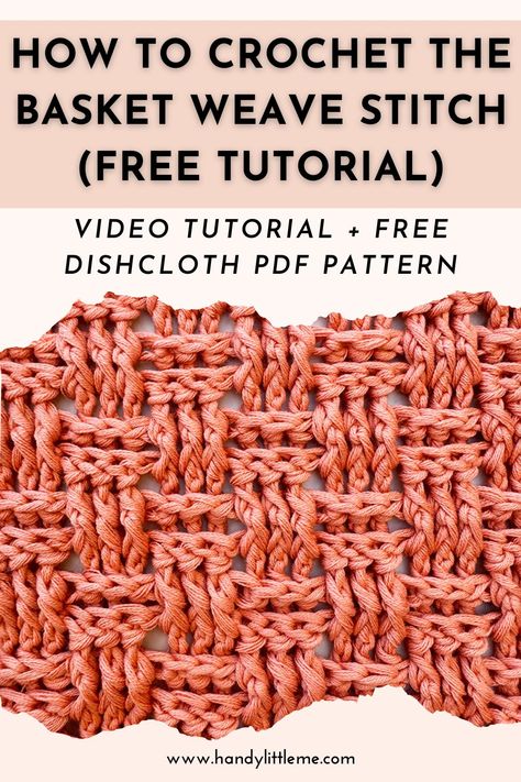 Master the art of the crochet basket weave stitch with this detailed video tutorial! Perfect for adding texture and dimension to your crochet projects, the basket weave stitch is versatile and fun to learn. Our step-by-step video guide makes it easy for beginners and experienced crocheters alike. Follow along to create stunning blankets, scarves, and more with this eye-catching pattern. #CrochetTutorial #BasketWeaveStitch #CrochetPatterns #DIYCrochet #LearnToCrochet Crochet Basketweave Blanket Pattern, Basket Stitch Crochet, Basket Weave Stitch Crochet, Basket Weave Crochet Pattern, Crochet Basket Weave Stitch, Weave Crochet Stitch, Basket Weave Crochet Blanket, Plaid Haken, Crochet Basket Weave