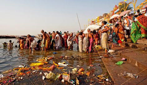 polluted ganges Ganges River, Happy Nation, Tornado Alley, Ocean Pollution, Places To Live, Cute Images With Quotes, Amritsar, Varanasi, Cute Images