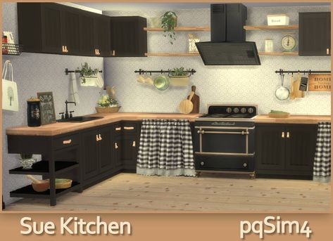 Sims 4 Cc Airfryer, Sims 4 Kitchen Cabinets, Alcove Shelving, Sims 4 Kitchen, Aesthetic Kitchen, David Sims, Sims 4 Game Mods, Best Sims, Sims Community