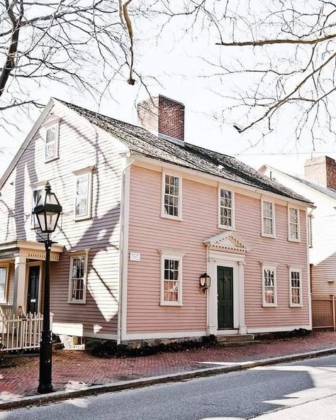 All White Exterior House, New England Homes Exterior, Rhode Island Photography, Clapboard House, Kim Nguyen, Terrace House Exterior, Cape Cod House Exterior, White Exterior Houses, Black Houses