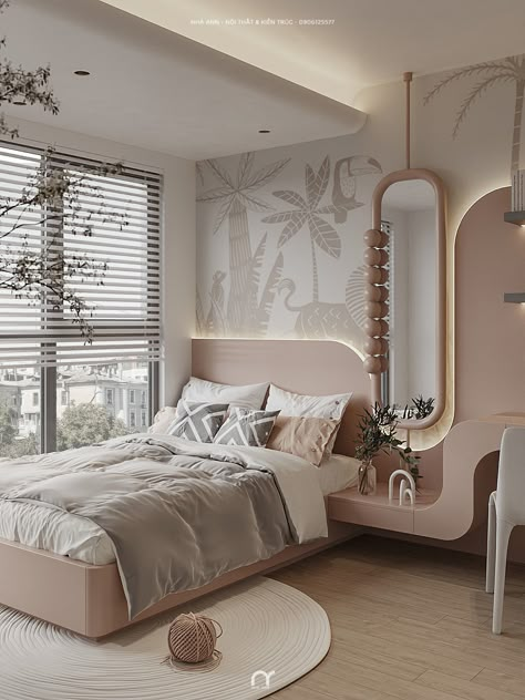 Thiết kế 3 ngủ Sunshine Ciputra Hanoi | 3 bed rooms :: Behance Luxurious Bedrooms Design, Unique Bedroom Furniture Ideas, Kids Bedroom Design Modern, Japandi Kids Bedroom, Bed Rooms Design, Kids Bedroom Interior Design, Kids Bedroom Furniture Design, Bedroom Ideas Luxury, Kids Room Bed