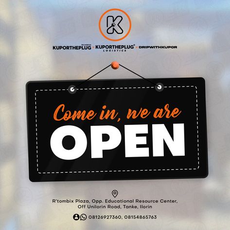 Open for business We Are Open Poster, Come In We Are Open, Sales Office, We Are Open, Now Open, All Design, Quick Saves, Design