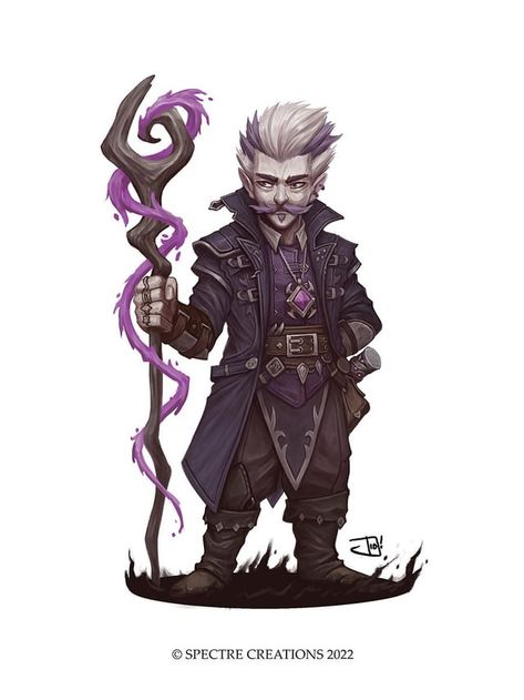 Gnome Dnd, Dnd Sorcerer, Warlock Dnd, Types Of Magic, Pathfinder Character, Dnd Races, Heroic Fantasy, Paintings And Drawings, Oc Art