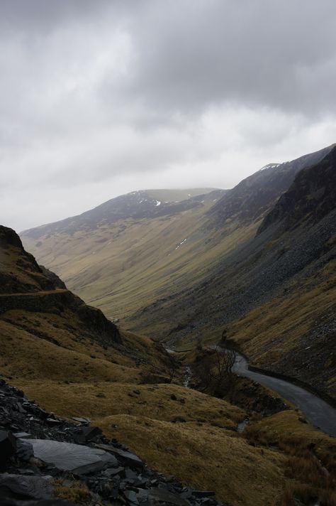 Honister Pass, Lake District. Lake District England Aesthetic, District One Aesthetic, Lake District Photography, The Lake District Aesthetic, District 3 Aesthetic, District 2 Aesthetic, Lake District Aesthetic, Lakes Aesthetic, Scotland Nature