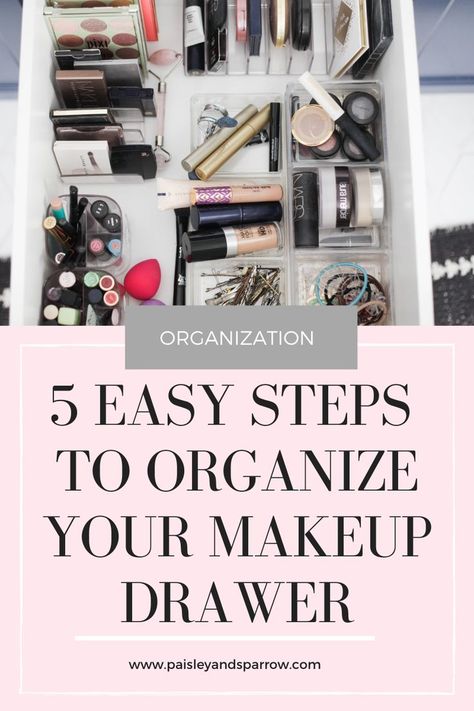 Organise Makeup Drawer, Organize Makeup Drawer, How To Organize Makeup, Organise Makeup, Organizing House, Hogwarts Room, Organize Makeup, Decluttering Ideas, Diy Cleaning Products Recipes