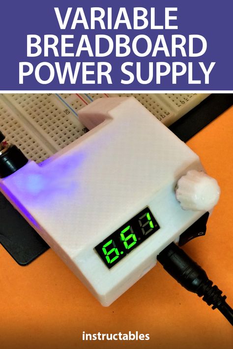 Create a portable, compact, and efficient variable power supply that can provide from 0 volts to 30 volts with 1.5 amperes using very few components. #Instructables #electronics #technology #Fusion360 #PCB Portable Power Supply, Computer Power Supplies, Volt Ampere, Schematic Design, Pcb Design, Fusion 360, Electronic Projects, Electronics Mini Projects, Electrolytic Capacitor