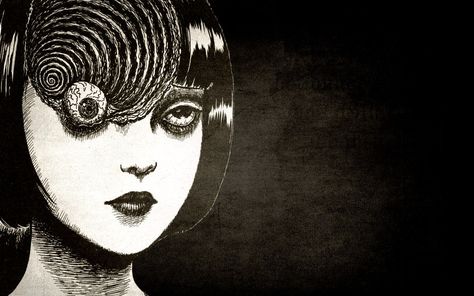 Junji Ito Wallpaper Junji Ito Wallpaper, Tipografi 3d, Japanese Horror, Goth Wallpaper, Gothic Wallpaper, Mac Wallpaper, Wallpaper Dekstop, Junji Ito, Dark Art Drawings