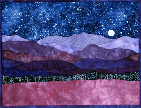 Mountain Quilt Pattern, Sky Quilt, International Quilt Festival, Sunflower Quilts, Landscape Art Quilts, Mountain Quilts, Landscape Quilt, Landscape Quilts, Miniature Quilts