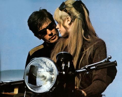 Sixties Hair, Girl On A Motorcycle, 60s Films, Dani California, Marianne Faithfull, Swinging Sixties, Brooklyn Baby, Alain Delon, Vintage Americana