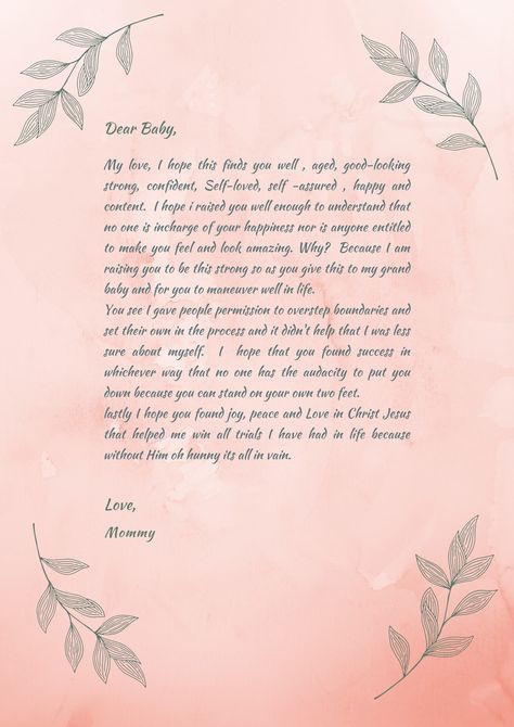 A Letter To My First Born, 1st Birthday Letters To Baby, Letter To My Newborn Daughter, First Birthday Quotes For Daughter, Letter To My Unborn Daughter, Motherhood Captions, First Birthday Letter, Rainbow Baby Quotes, Pregnancy Scrapbook