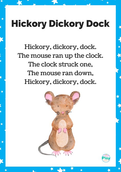 The Hickory Dickory Dock song is one of the most famous nursery rhymes for kids out there, and if you’re ready to introduce your little one to it, and maybe even try some themed activities around it too, here’s exactly what you need.Scroll down and read on to get your hands on the free printable and also discover some cool activities you could get your kid started on. Hickory Dickory Dock Printable, Nursery Rhyme Activities For Babies, Transition Songs For Preschool, Nursery Rhymes Preschool Crafts, Cool Activities, Circle Book, Nursery Rhymes Poems, Nursery Rhymes Lyrics, Nursery Rhymes Preschool