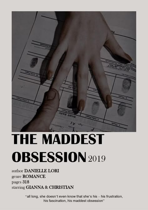 The Maddest Obsession Book, Frictional Books, The Maddest Obsession Aesthetic, Obsession Aesthetic, Websites To Read Books, Book Polaroid, The Maddest Obsession, Danielle Lori, Maddest Obsession