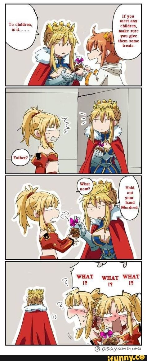 Found on iFunny Fate Apocrypha Mordred, Arturia Pendragon, Fate Stay Night Series, Fate Servants, Fate Stay Night Anime, Baguio, Fate Anime Series, Short Comics, Fate Zero