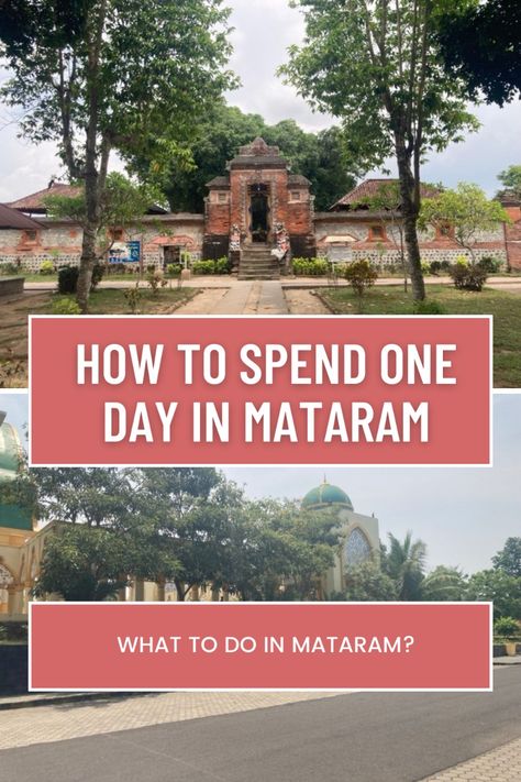 How to spend one day in Mataram? 

Located in the central part of Lombok, the bustling capital Mataram offers an interesting mix of cultural heritage and modernity. It doesn’t matter whether you’re a fan of history, food, or shopping, there’s something for everyone in Mataram. This guide is designed to help you make the most of your day in this dynamic city, ensuring you experience its top attractions and hidden treasures. Museum Guide, Bali Lombok, Komodo Island, Labuan, Traditional Market, Lombok, Hidden Treasures, Historical Sites, The Locals