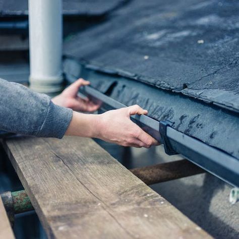 What Types of Gutters Fit Historic Homes? | The Craftsman Blog Box Gutter, Mission Style Homes, Seamless Gutters, Gutter Repair, Home Improvement Show, How To Install Gutters, Home Improvement Loans, Cleaning Gutters, Roofing Contractors