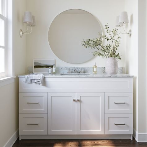 White quartz counter