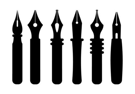 Pen Nib Vectors Pen Nib Logo, Nib Drawing, 13 Drawing, P Letter Design, Caligraphy Pen, Pen Vector, Pen Logo, Writing Logo, Logo Pen