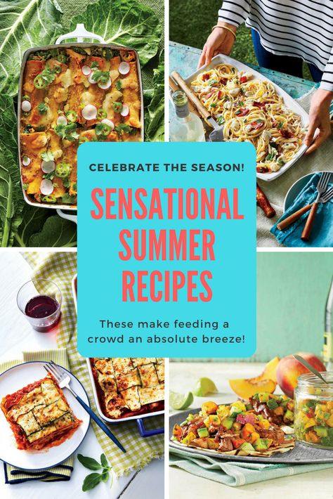 Sensational Summer Recipes That’ll Make Feeding a Crowd a Breeze Dinner Recipes For A Crowd, Summer Recipes For A Crowd, Summer Party Menu, Summer Dinner Party Menu, Recipe For A Crowd, Healthy Picnic, Recipes For A Crowd, Summer Dinner Recipes, Easy Summer Dinners