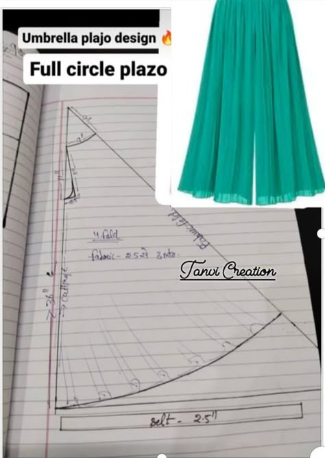 Plazzo Pattern, Hijab Sewing, Palazzo Pants Pattern, Dress Designs For Stitching, Learn Sewing, Pattern Drafting Tutorials, Clothing Pattern Design, Sewing Measurements, Easy Dress Sewing Patterns