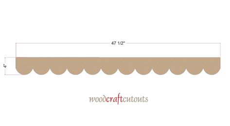 Pack of 47.5 Inch long Unfinished Wooden Paint Grade Scalloped | Etsy Ceiling Trim, Wood Craft Projects, Crown Molding, Wood Letters, Photo On Wood, Mdf Wood, Moldings And Trim, Home Decor Inspiration, Wood Crafts