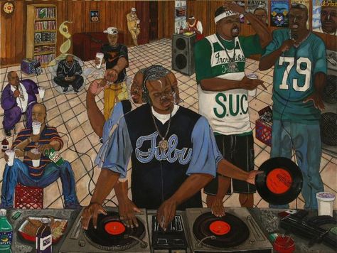 - Painting by El Franco Lee II  DJ Screw in Heaven,... Dj Screw, Southern Hip Hop, Southern Art, Dirty South, Forest Light, Jean Michel Basquiat, James Brown, Street Culture, Art Culture