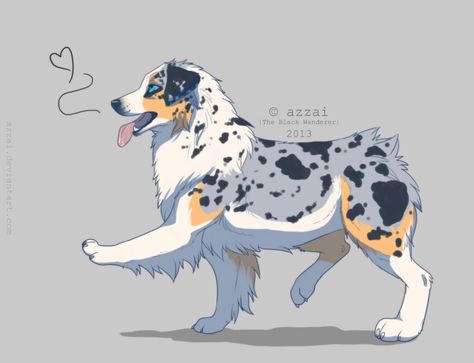 I NEED TO SEEEEEE AND I HAVE MAINLY EASY CLASSES ONE DAY AND ALL DIFFICULT ONES THE NEXT Anime Dog Art, Hamotzi Dog, Dog Anime Animals, Aussie Drawing, Australian Shepherd Drawing, Dog Commission, Shepherd Drawing, Anime Dog, Dog Design Art