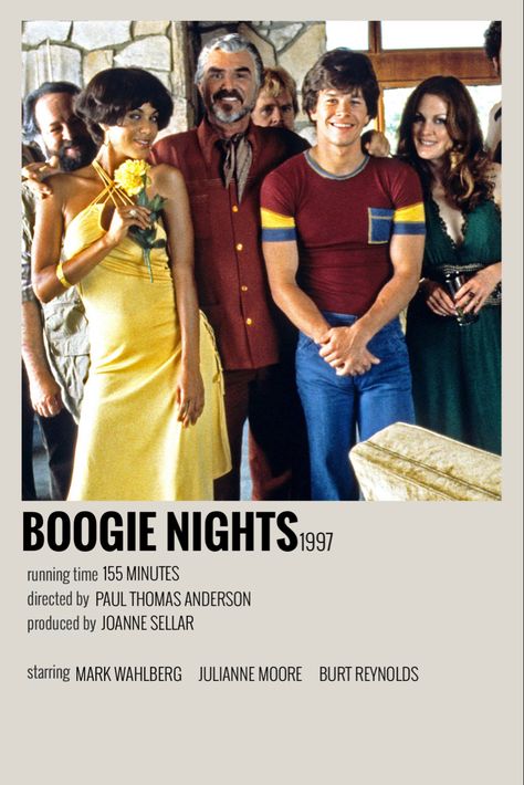 Boogie Nights Movie, Paul Thomas Anderson, Tv Posters, Thomas Anderson, Boogie Nights, Film Posters Minimalist, Burt Reynolds, Dorm Posters, 90s Movies