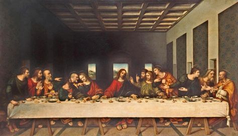 Most Famous Paintings Ever | The Last Supper (1498) Leonardo Da Vinci | dambrom Last Supper Painting, Da Vinci Last Supper, The Last Supper Painting, Famous Art Paintings, Jesus Christ Painting, Jan Van Eyck, Most Famous Paintings, The Last Supper, Hidden Messages