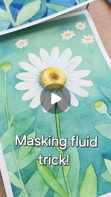 Masking Fluid Watercolor, Andrea Art, Watercolor Tips And Tricks, Flower Drawing Tutorials, Watercolor Tips, Relaxing Art, Watercolor Painting Techniques, Watercolor Flower Art, Watercolor Art Lessons