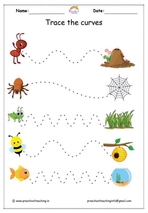 Fine Motor Skills Activity - Pencil Control - Kiddycharts.com 214 Pre Writing Worksheets Free Motor Skills, Fine Motor Journals For Preschoolers, Tracing Activities For Preschoolers, Fine Motor Journal Activities For Preschoolers, Trace The Lines Preschool Printables, Activities For Kindergarten Children, Fine Motor Skills Tracing, Letter G Crafts, Letter G Activities