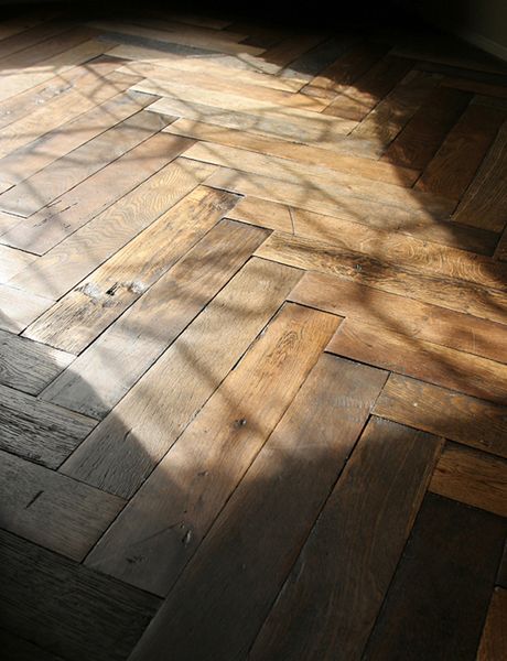 undefined Renovation Parquet, Exquisite Surfaces, Reclaimed Oak Flooring, Old Wood Floors, Reclaimed Wood Floors, Reclaimed Flooring, French Oak Flooring, Herringbone Wood Floor, Herringbone Wood