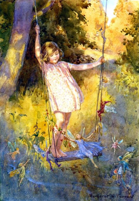 Margaret Tarrant, Fairies Elves, Flower Fairies, Fairytale Art, Fairy Art, Whimsical Art, Fairy Tale, Fairy Tales, Paintings