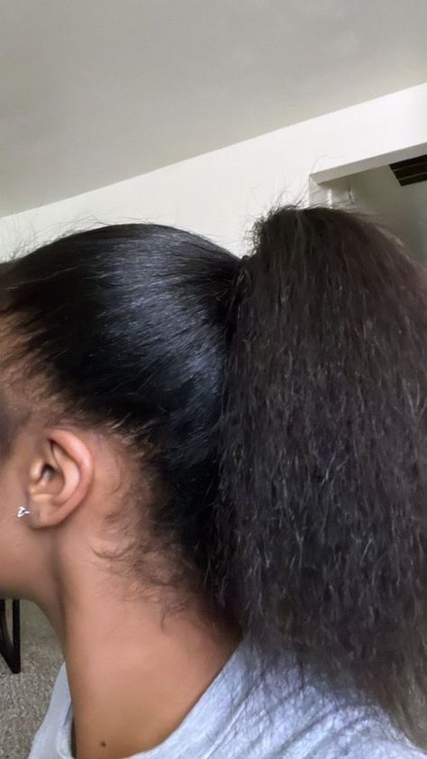 Blonde Instagram, Natural Hair Ponytail, Pressed Natural Hair, Silk Press Natural Hair, Quick Natural Hair Styles, Beauty Hairstyles, Dyed Hair Inspiration, Curly Hair Styles Easy, Pretty Braided Hairstyles