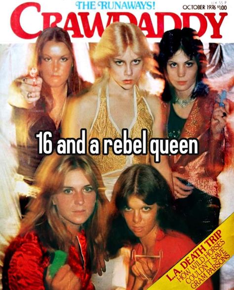 The Runaways 70s, Roxy Music 70s, The Runaways Aesthetic, The Runaways Wallpaper, Joan Jett And Cherie Currie, Sandy Aesthetic, Marie Currie, Rockstar Girl, Sandy West