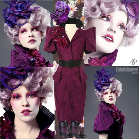 Hunger Games Effie Trinket, Effie Trinket Costume, Hunger Games Effie, Hunger Games Capitol, Hunger Games Costume, Hunger Games Outfits, Hunger Games Districts, Capitol Couture, Hunger Games Fashion