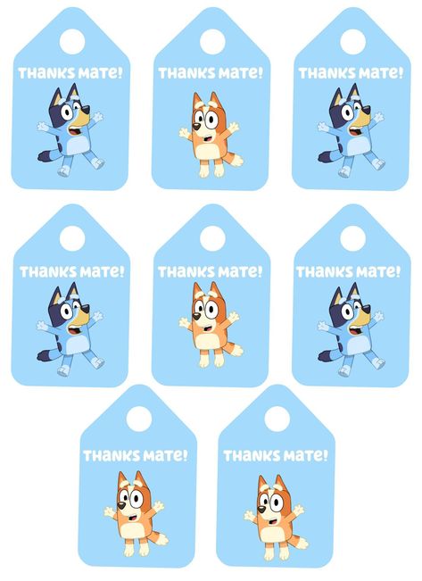 Bluey Party Favors! (and Printables!) R Bluey, 48% Off image and visual related images Bluey Birthday Thank You Tags, Bluey Party Favors Printable, Free Bluey Printables, Bluey Birthday Diy, Bluey Printables Free, Bluey Favors, Bluey Birthday Party Favors, Bluey Party Invitations, Bluey Printables