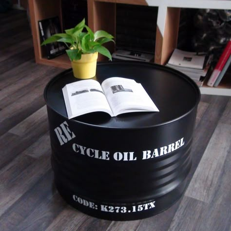 Giving new life to seemingly old oil barrels require creativity. In this article, we will discuss 36 best ways to recycle oil drum into beautiful furniture. Metal Crafts Diy, Drum Furniture, Drum Chair, Barrel Coffee Table, Beautiful Outdoor Furniture, Barrel Ideas, Barrel Table, Oil Barrel, Metal Drum