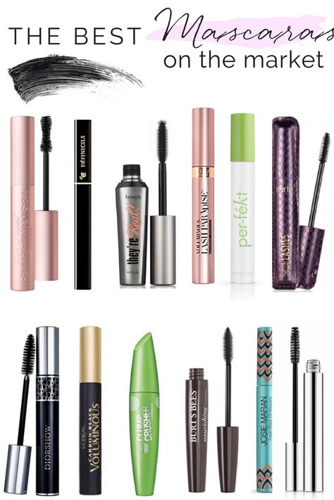 TOP 12 MASCARAS ON THE MARKET RIGHT NOW | THE BEAUTYBLOTTER Non Smearing Mascara, Best High End Mascara, Water Proof Mascara, Buildable Mascara, Best Non Clumping Mascara, Popular Mascara, Drugstore Mascara Before And After, Best Drugstore Mascara 2023, Best Mascara 2022