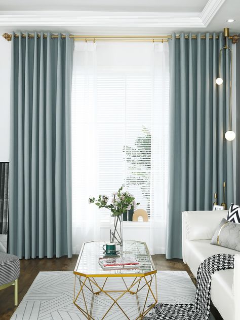 Drape Curtains, Plain Curtains, Bedroom Curtains, Curtains Window, Insulated Curtains, Curtain Lights, Apartment Decorating, Linen Texture, Curtain Designs