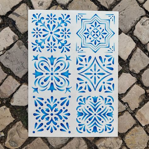 A painting based on Lisbon tiles. Swipe to see the inspiration. All of them are ready to tattoo in blue or black. DM to book! ▪️DM to book an appointment 📍@casatigretattoo LISBOA follow my 🐯friends: @dcardosotattoo @tattoocunha @alex_edwards @vdvilela #azulejos #azulejosportugueses #azulejostattoo #traditionalartist #traditionaltattoo #oldschooltattooing #oldschooltattoos #traditionaltattoos #oldschooltattoo #oldschooltattz #traditionaltattooing #traditionaltattooartist #traditionaltatt... Spanish Tile Tattoo, Azulejos Tattoo, Tile Tattoo, Portugal Tattoo, Lisbon Tiles, Portuguese Tiles, Spanish Tile, Painting Tile, Book An Appointment