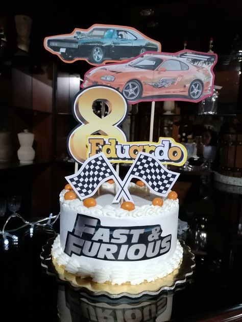 Fast And Furious Cake Ideas, Fast And Furious Party, Fast And Furious Birthday, Mario Bros Birthday Party Ideas, Mario Bros Birthday, 4th Birthday Cakes, 26th Birthday, Car Themes, Fast Furious