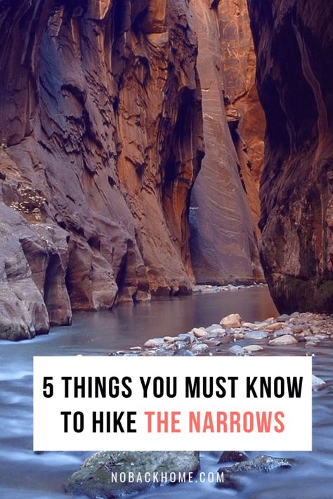 5 Things You Must Know for the Zion Narrows Hike - No Back Home Utah Hiking Outfit, Zion Narrows Hike, Hiking Packing, Zion Narrows, Zion National Park Photography, Narrows Zion National Park, The Narrows Zion, Zion National Park Hikes, Utah Hiking