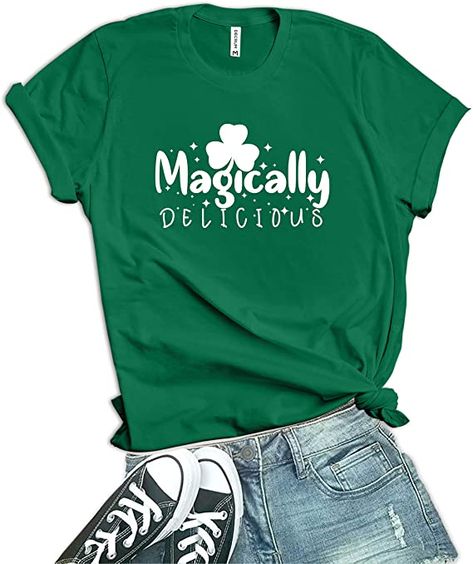 Saint Patricks Day Outfits, Diy St Patricks Day Shirt, St Pattys Day Outfit, St Pattys Shirt, Magically Delicious, St Patrick's Day Outfit, Irish Saints, St Patricks Day Shirt, Saint Patties