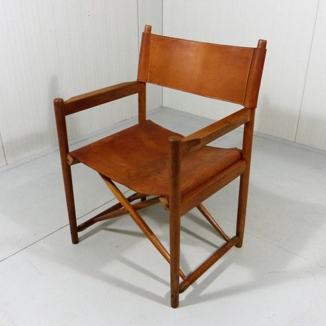 For sale: Danish Folding Chair in Wood & Gear leather, 1960's Leather Folding Chair, Folding Leather Chair, Half Shaved Hairstyles For Women, Half Shaved Hairstyles, Shaved Hairstyles For Women, Director Chairs, Leather Bean Bag Chair, Brown Accent Chair, Shaved Hairstyles