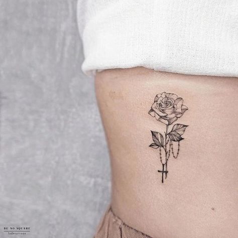 Pin on Tattoos Small Rosary Tattoo, Rosary Bead Tattoo, Rose Tattoos For Women, Cross Tattoos For Women, Flower Wrist Tattoos, Vegan Tattoo, Foot Tattoos For Women, Religious Tattoos, Cross Tattoo