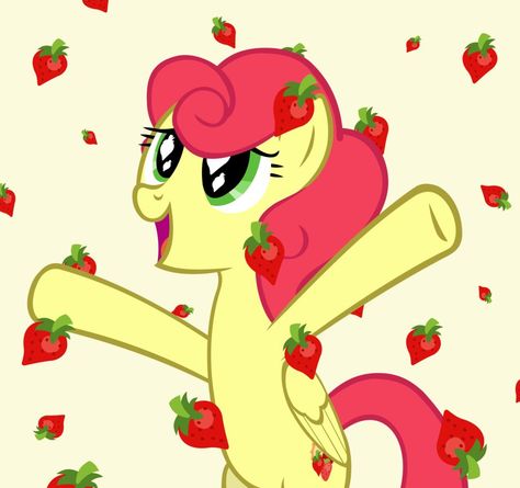 Strawberries Everywhere by IronM17.deviantart.com on @DeviantArt Picture Of Strawberry, Strawberry Sunrise, Cute Ponies, Mlp Pony, Mlp My Little Pony, Kawaii Wallpaper, Fluttershy, Equestria Girls, Strawberries